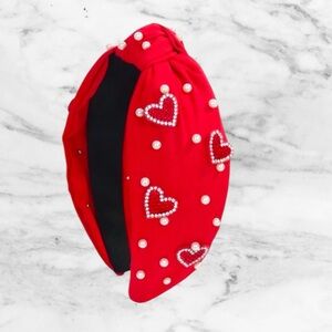 Brand new - Red knotted style headband